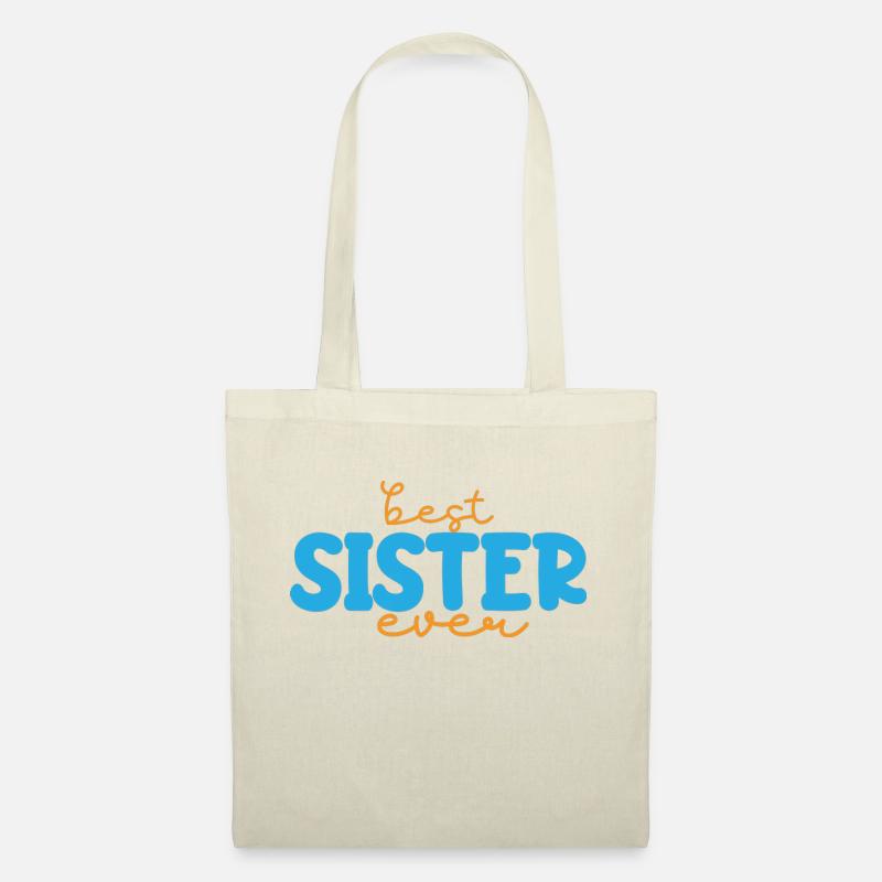 Beste Schwester - Stoffbeutel - Natur
