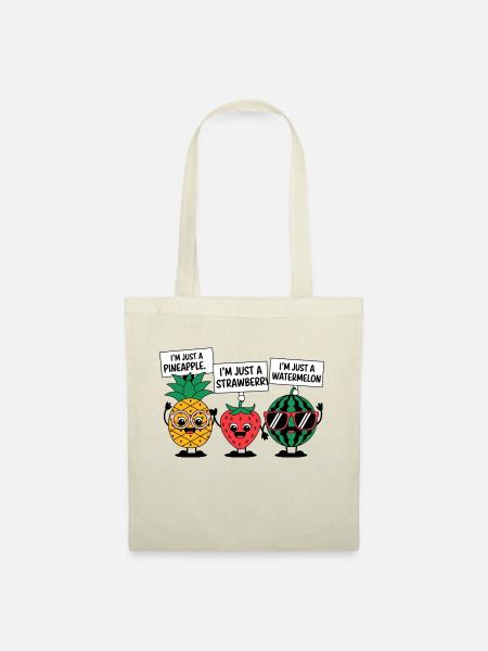 Ich bin nur eine Frucht - Stoffbeutel - Natur