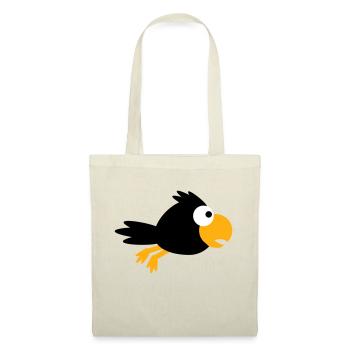 Raven Bird Flying Fast Cool Funny Cartoon Humor - Tote Bag - nature - Front