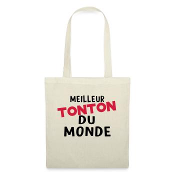 meilleur tonton dU MONDE - Sac en tissu - nature - Devant