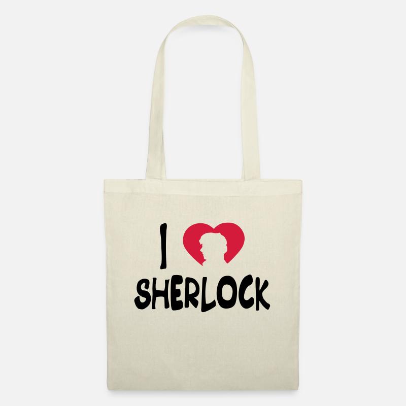 ich liebe sherlock - Stoffbeutel - Natur