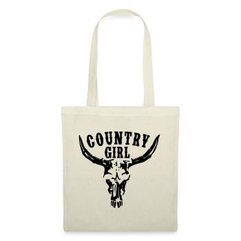 COUNTRY GIRL BULL SKULL - Tote Bag - nature - Front