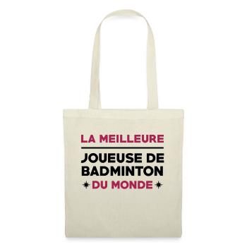 Badminton / Badiste / Tennis / Raquette / Sport - Sac en tissu - nature - Devant