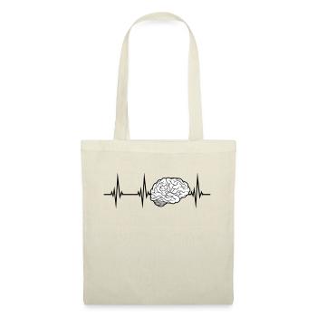 ECG brain design - Tote Bag - nature - Front