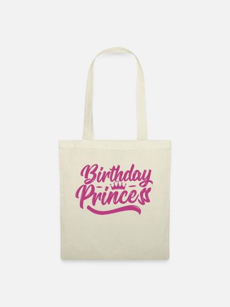 Birthday princess - Stoffbeutel - Natur