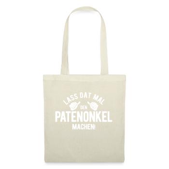 Lass Dat Den Patenonkel Machen Taufpate Patenonkel - Stoffbeutel - Natur - Vorne