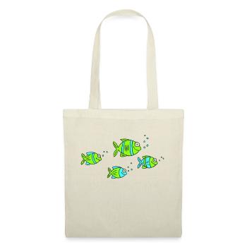 Fish Water Sea Graffiti Dessin des enfants Nature - Sac en tissu - nature - Devant