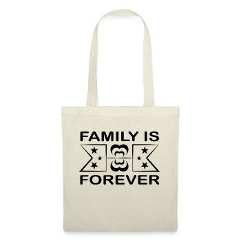 Family is Forever - Stoffbeutel - Natur - Vorne