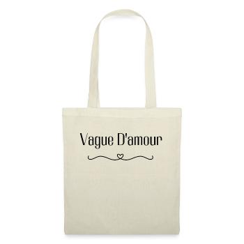 vague d amour - Sac en tissu - nature - Devant