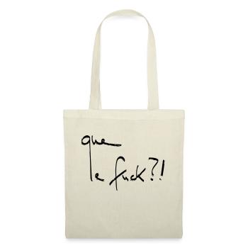 que le fuck Line Art - Minimaliste - Sac en tissu - nature - Devant