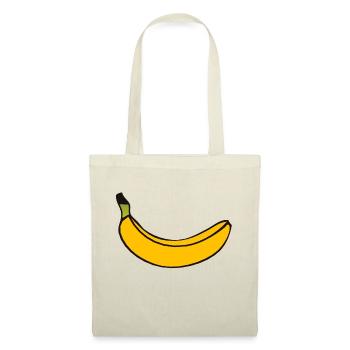 banane 7 A - Sac en tissu - nature - Devant