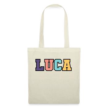 Name - Luca - Stoffbeutel - Natur - Vorne