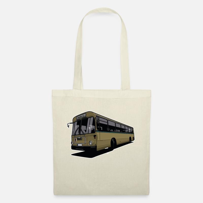 Oldtimer Bus // Illustration - Stoffbeutel - Natur