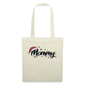 Weihnachtsmütze Mommy Mama - Stoffbeutel - Natur - Vorne