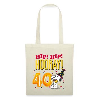 Peanuts 40 Years Birthday Design With Quote - Tote Bag - nature - Front