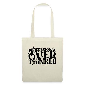 Professional Overthinker Witty Typography Humor - Tote Bag - nature - Front
