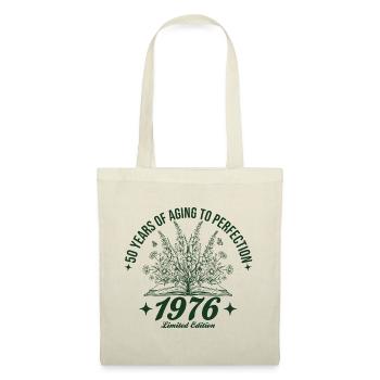 50e anniversaire Fleurs sauvages Vintage 1976 Rétro - Sac en tissu - nature - Devant