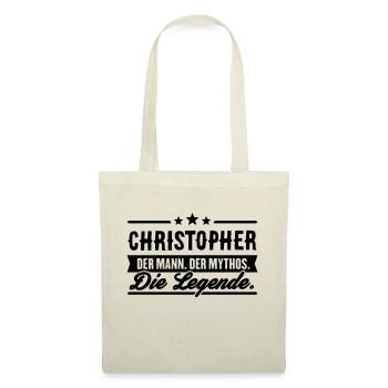 Man Myth Legend Christopher - Tote Bag - nature - Front