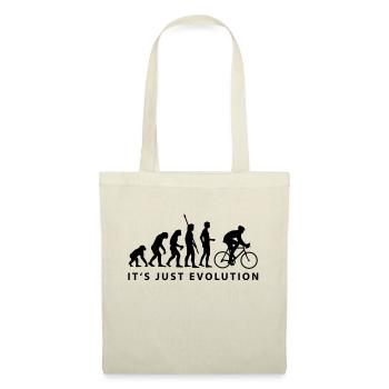 evolution_radfahrer_b - Stoffbeutel - Natur - Vorne