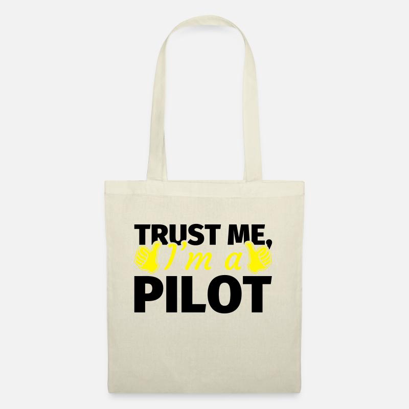 Trust me I'm a Pilot - Stoffbeutel - Natur