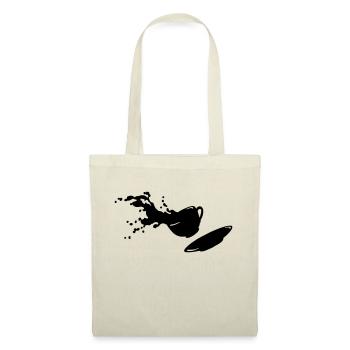 fliegende Tasse - Stoffbeutel - Natur - Vorne