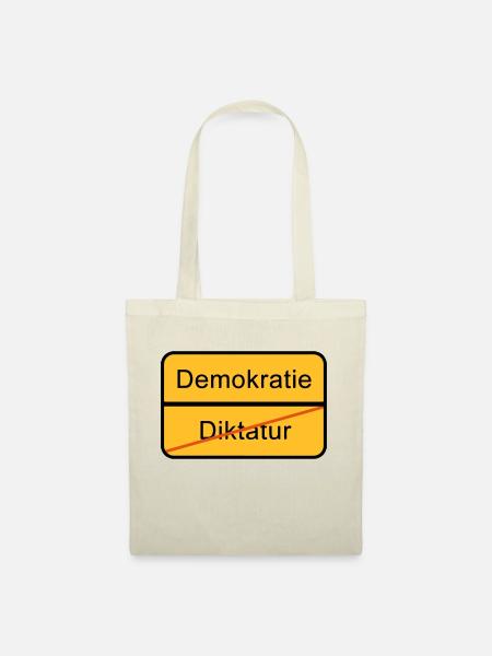 Demokratie oder Diktatur - Stoffbeutel - Natur