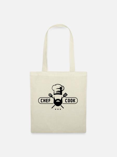 cook chef - Stoffbeutel - Natur