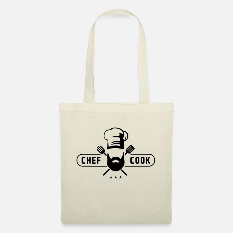 cook chef - Stoffbeutel - Natur