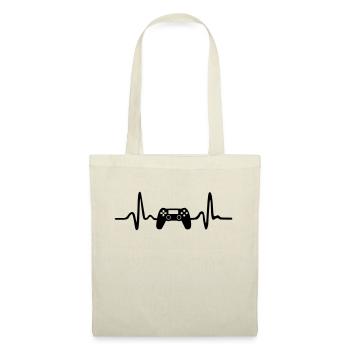Gaming Heartbeat - Sac en tissu - nature - Devant