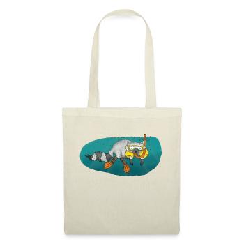raton laveur plongée plongée diving - Sac en tissu - nature - Devant