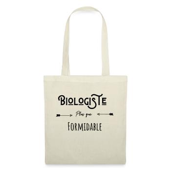 Biologiste plus que formidable humour citation - Sac en tissu - nature - Devant