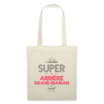 L authentique super arrière grand maman - Sac en tissu - nature - Devant
