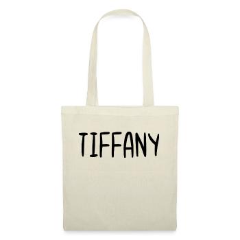 Tiffany Nom personnalisé Police Texte Anniversaire - Sac en tissu - nature - Devant