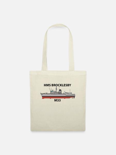 HMS BROCKLESBY - M33 - HUNT-KLASSE - Stoffbeutel - Natur