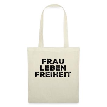 Frau Leben Freiheit Iran - Stoffbeutel - Natur - Vorne