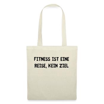 Fitness ist eine Reise - Stoffbeutel - Natur - Vorne