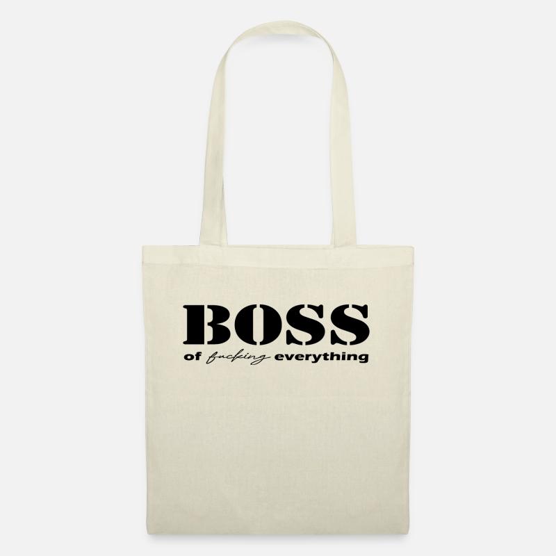 Boss of everything black - Stoffbeutel - Natur