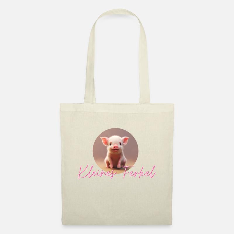 Kleines Ferkel - Stoffbeutel - Natur
