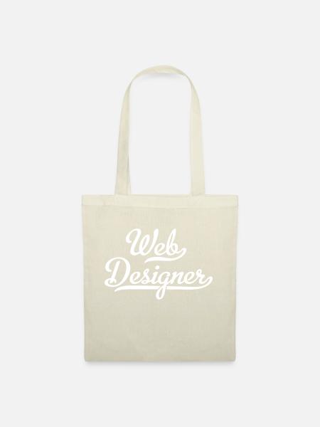 Web Designer - Stoffbeutel - Natur