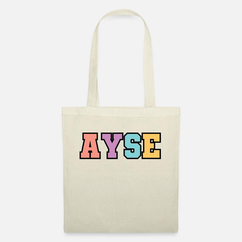 Name - Ayse - Stoffbeutel - Natur