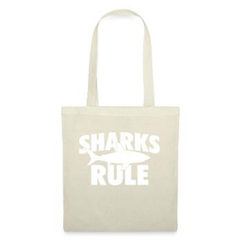 Sharks Rule - Amoureux des requins Biologiste marin Océan - Sac en tissu - nature - Devant