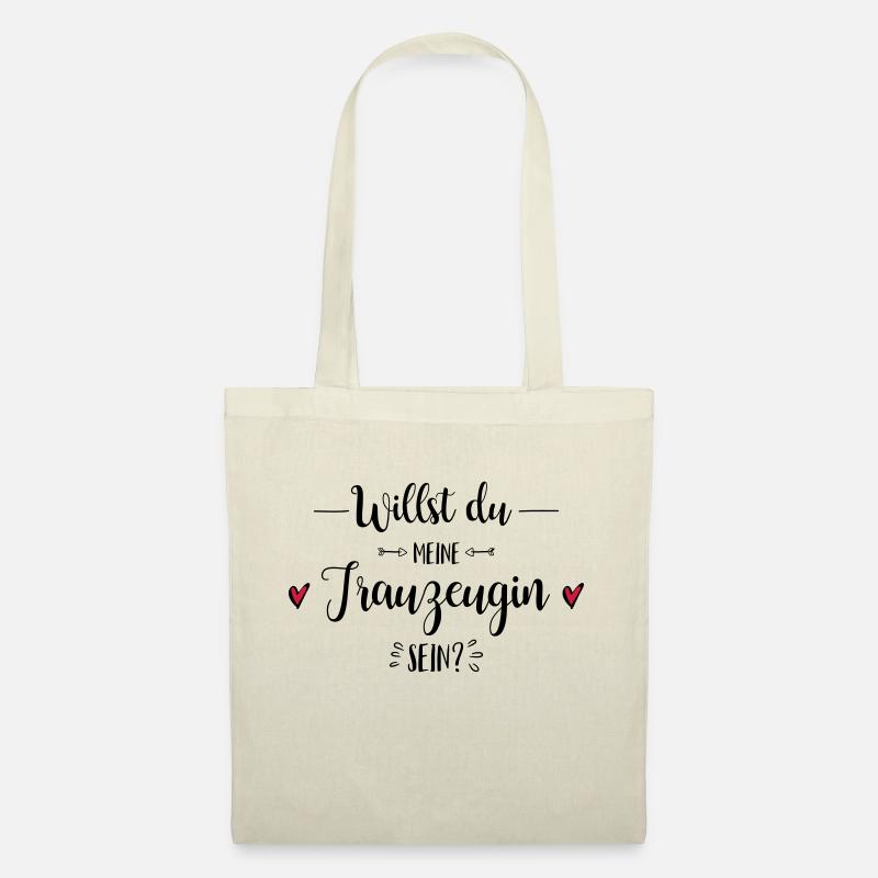 Trauzeugin Frage Hochzeit Geschenk - Stoffbeutel - Natur