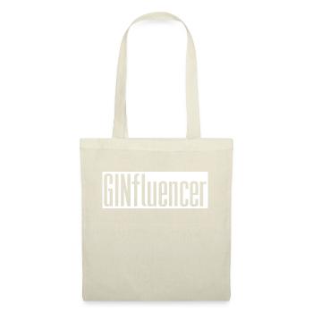 Ginfluencer Influencer Gin Gin & Tonic Geschenk - Stoffbeutel - Natur - Vorne