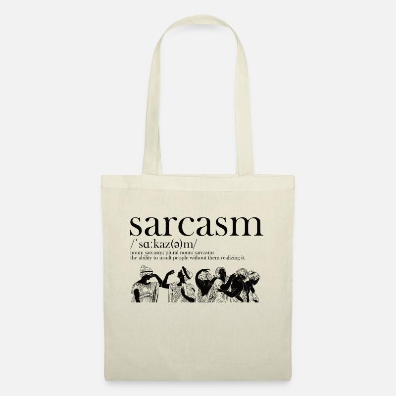 Sarcasm Definition - Stoffbeutel - Natur