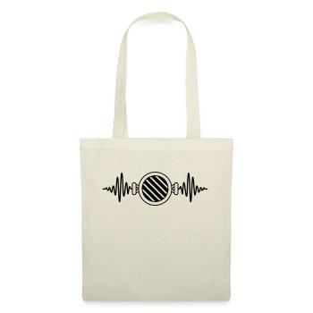 Heartbeat Charcoal Grill Barbecue Fréquence - Sac en tissu - nature - Devant