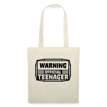 avertissement citation officielle d’adolescent - Sac en tissu - nature - Devant