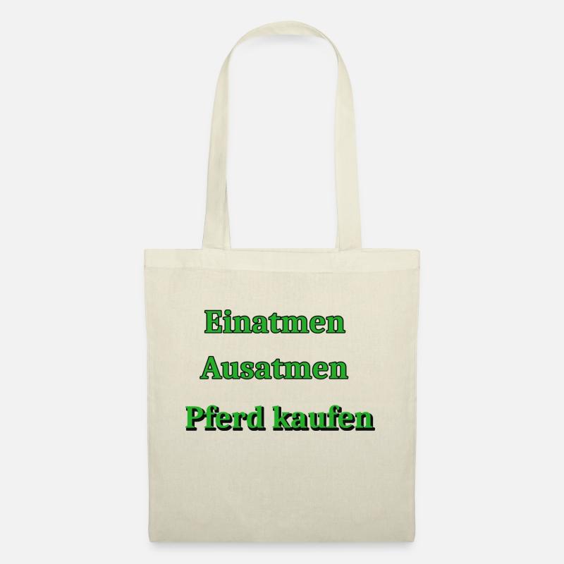 Pferd kaufen - Stoffbeutel - Natur