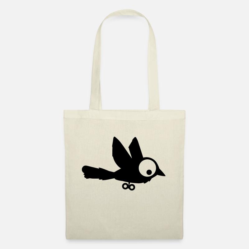 Aufziehvogel (wind up bird) - Stoffbeutel - Natur