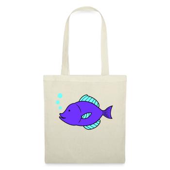 fisch comic - Stoffbeutel - Natur - Vorne