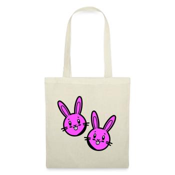 Osterhase Symbol Ostern - Stoffbeutel - Natur - Vorne